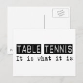 Carte Postale Tennis De Table C'Est (Devant / Derrière)