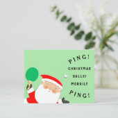 Carte Postale Tennis de table de Noël (Debout devant)
