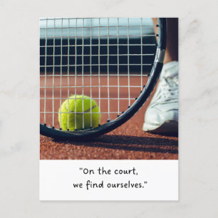 Carte Postale Tennis drôle Dire des citations Slogan pour le jou