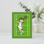 Carte postale Tennis Girl (Debout devant)