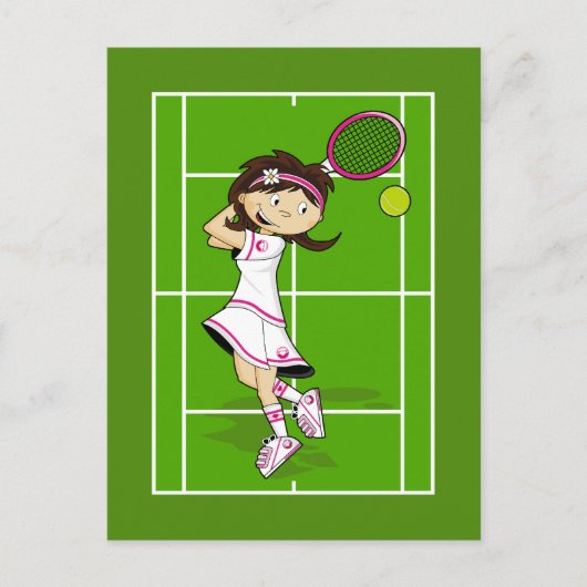 Carte postale Tennis Girl (Devant)