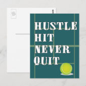 Carte Postale Tennis Hustle (Devant / Derrière)