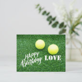 Carte Postale Tennis Joyeux Anniversaire (Debout devant)