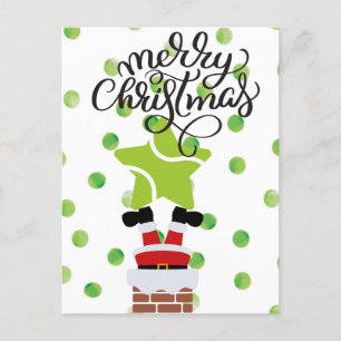 Carte Postale Tennis Joyeux Noël avec le Père Noël