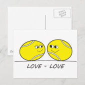 Carte Postale Tennis Love-Love (Devant / Derrière)