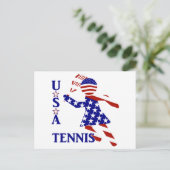 Carte Postale TENNIS POUR FEMMES Patriotiques (Debout devant)