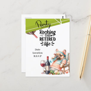 Carte Postale Tennis Retirement