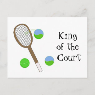 Carte Postale Tennis - Roi du Court