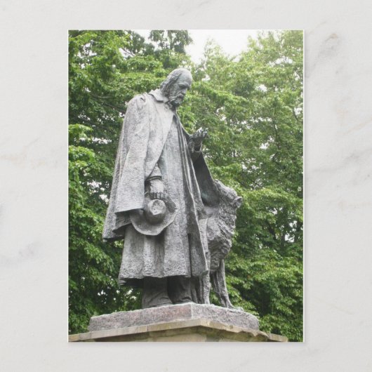 Carte Postale Tennyson et son chien (Devant)