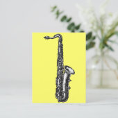 Carte Postale Tenor Saxophone (Debout devant)
