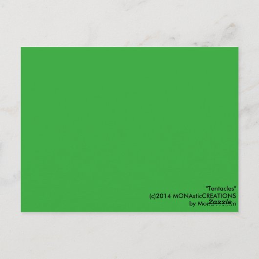 Carte Postale "Tentacles" (Dos)