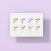 Carte Postale Tentacles de coucher de soleil : Aquarelle côtière