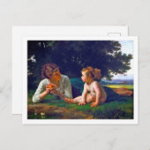 Carte Postale Tentation, Bouguereau (Devant / Derrière)