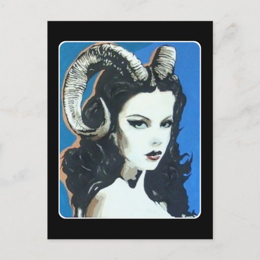 Carte Postale 'Tentation dans la magie' Peinture sur une (Devant)