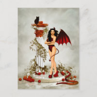 Tentation de fille diabolique gothique