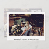 Carte Postale Tentation De Saint Antoine Par Hieronymus Bosch (Devant / Derrière)
