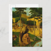 Carte Postale Tentation de St. Anthony, 1490 (Devant / Derrière)