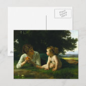 Carte Postale Tentation, William-Adolphe Bouguereau (Devant / Derrière)