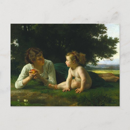 Carte Postale Tentation, William-Adolphe Bouguereau (Devant)