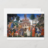 Carte Postale Tentations du Christ, Sandro Botticelli (Devant / Derrière)