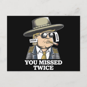 Carte Postale Tentative d'assassinat de Trump Trump 2024 Vous av