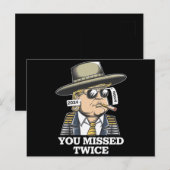 Carte Postale Tentative d'assassinat de Trump Trump 2024 Vous av (Devant / Derrière)