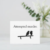 Carte Postale Tentative de meurtre (Debout devant)