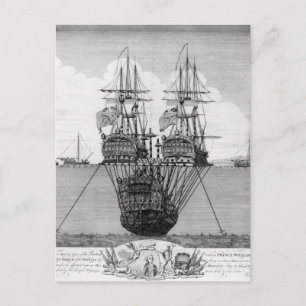 Carte Postale Tentative de sauvetage du HMS Royal