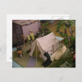 Carte Postale tente (Devant / Derrière)