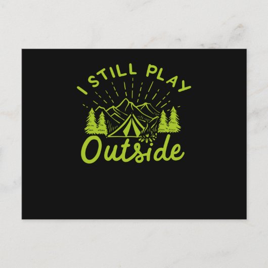 Carte Postale Tente de camping (Devant)