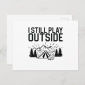 Carte Postale Tente de camping (Devant / Derrière)