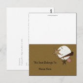 Carte Postale Tente de table terrestre (Devant / Derrière)