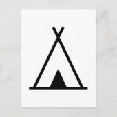 Carte Postale Tente Teepee (Devant)
