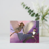 Carte postale tentée (Debout devant)