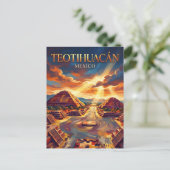 Carte Postale Teotihuacán Mexique (Debout devant)