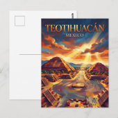 Carte Postale Teotihuacán Mexique (Devant / Derrière)