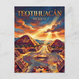 Carte Postale Teotihuacán Mexique