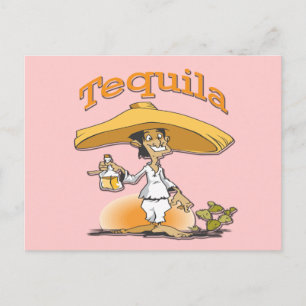 Carte Postale Tequila Cactus Mexicain Sombrero