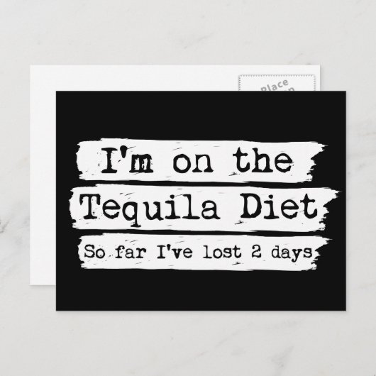 Carte postale Tequila Diet (Devant / Derrière)