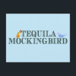 Carte Postale Tequila Mockingbird drôle Livre Lover Pun bleu<br><div class="desc">Carte postale wordplay amusante en bleu pour une personne littéraire de votre vie qui aime les puns de livres. Un joli jeu de mots pour un auteur, un écrivain ou un ver de livres qui aime lire des romans célèbres et boire de l'alcool. Un professeur de littérature anglaise connu pour...</div>