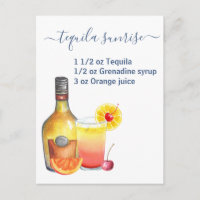 Tequila Sunrise Recette Aquarelle