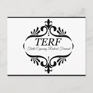 Carte Postale TERF - La vérité qui révèle radicalement féministe