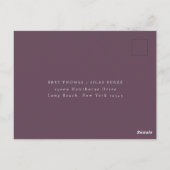 Carte Postale Terme Automne Floral Repas Choix Mariage RSVP (Dos)