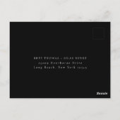 Carte Postale Terme Automne Floral Repas Choix Mariage RSVP (Dos)