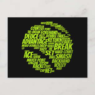 Carte Postale Termes Tennis Joueur De Tennis Jouer Tennis Ball