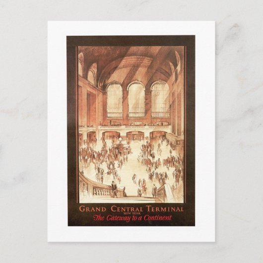 Carte Postale Terminal Grand Central (Devant)