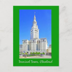 Carte Postale Terminal Tower, Cleveland, Ohio, États-Unis