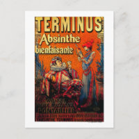 Terminus Absinthe Poster Vintage Europe
