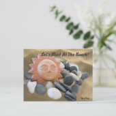 Carte Postale Terra Cotta Soleil Avec Rochers Et Sable (Debout devant)