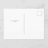 Carte Postale Terracotta et Blanc | Annonce de déménagement (Dos)